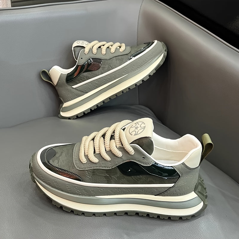 Мужские черные повседневные кроссовки с верхом из PU и нескользящей подошвой из ПВХ для бега и повседневной носки