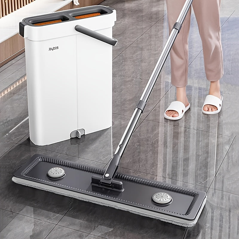 Qo'lda ishlatiladigan mop va kova to'plami barcha sirtlar uchun, mustahkam plastmassa, 2-in-1 tozalash