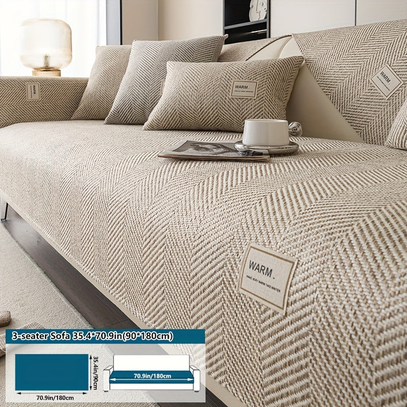 Чехол на диван из полиэстера в стиле бохо-шик для кресел и диванов, противоскользящий, безопасный для домашних животных, моющийся в машине