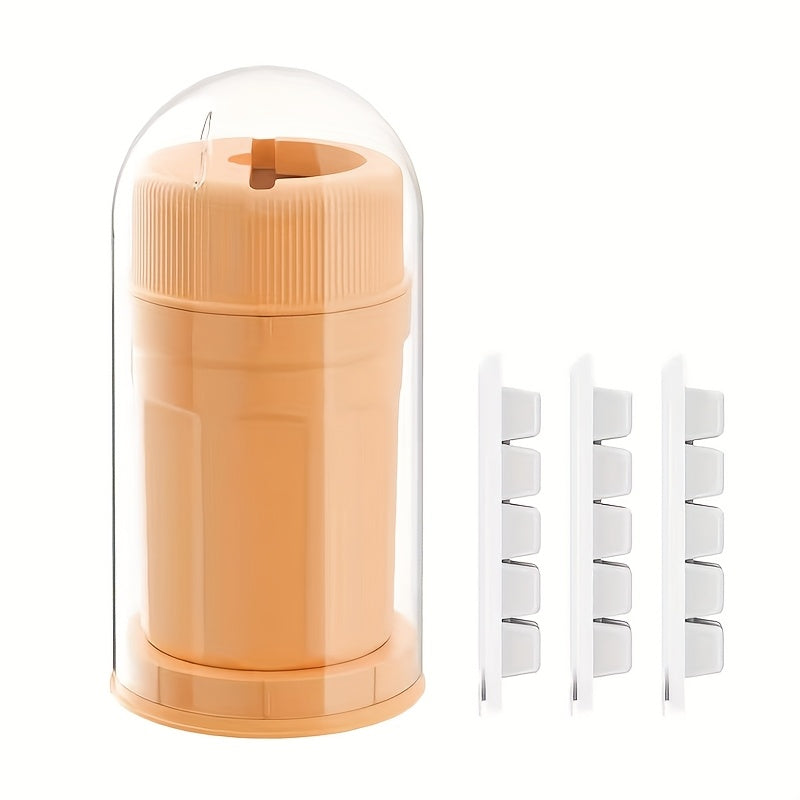 Rotating Ice Maker with Molds and Trays for Refrigerator Reusable Ice Cubes