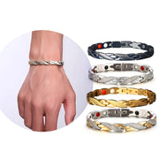 Pulsera de gotas de agua de acero de titanio para hombres y mujeres, joyería de regalo elegante