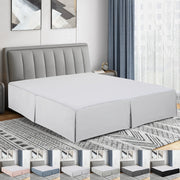 All-Season Pleated Bed Skirt 14 Inch Drop Hypoallergenic Breathable Machine Washable