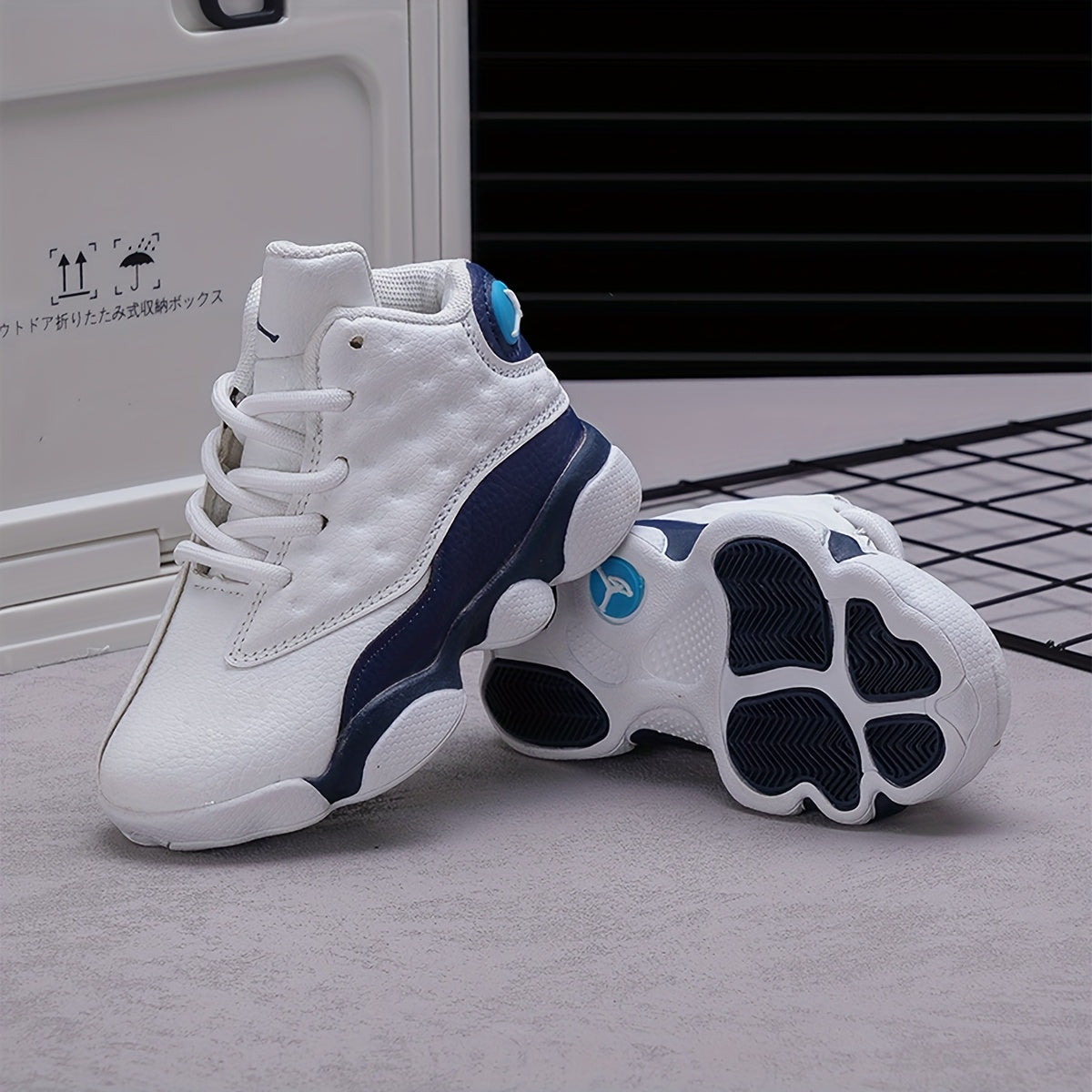 Retro Boys Girls Sneakers All-Season PU Rubber Casual Sports Shoes