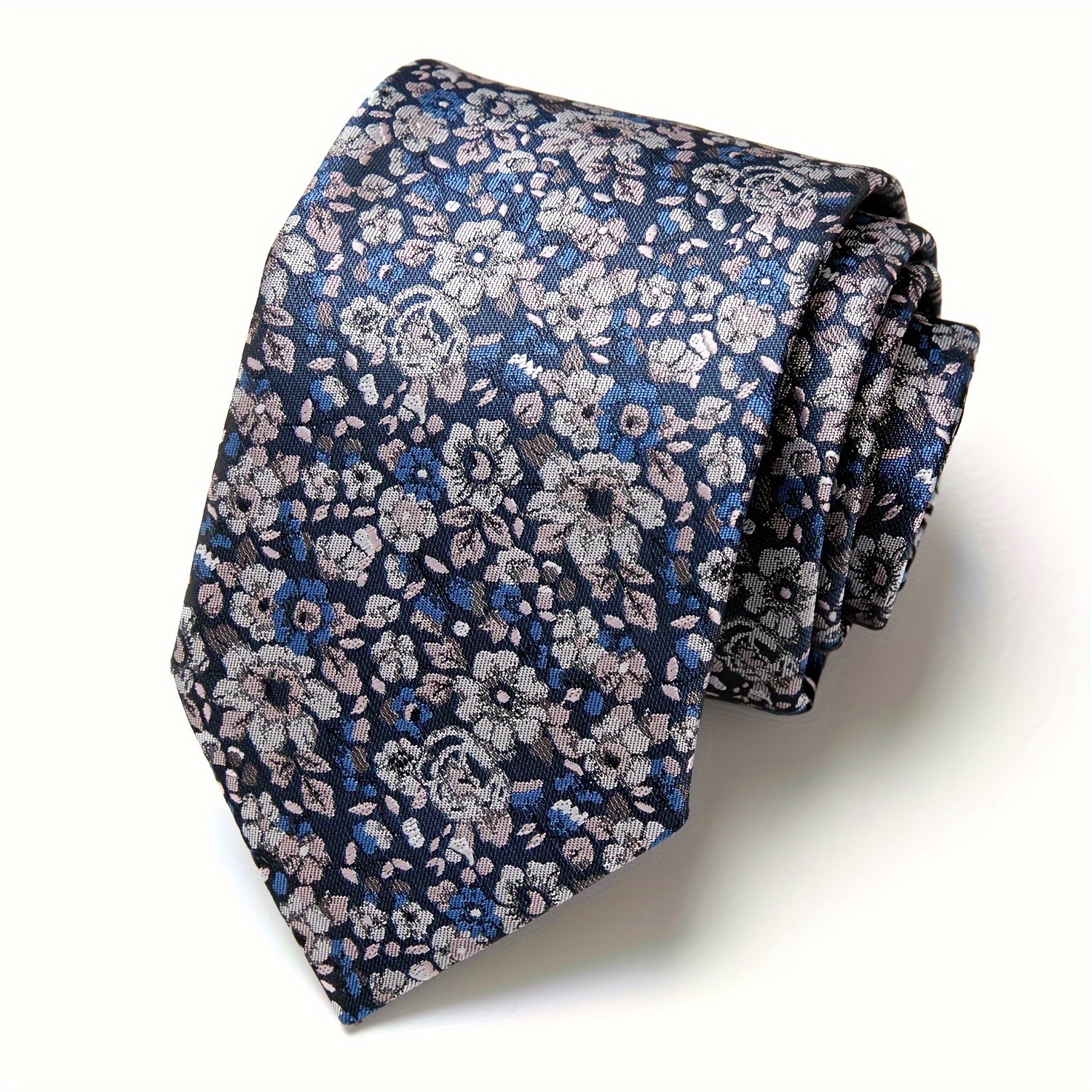 Men's Paisley Floral Necktie for Wedding and Office Wear