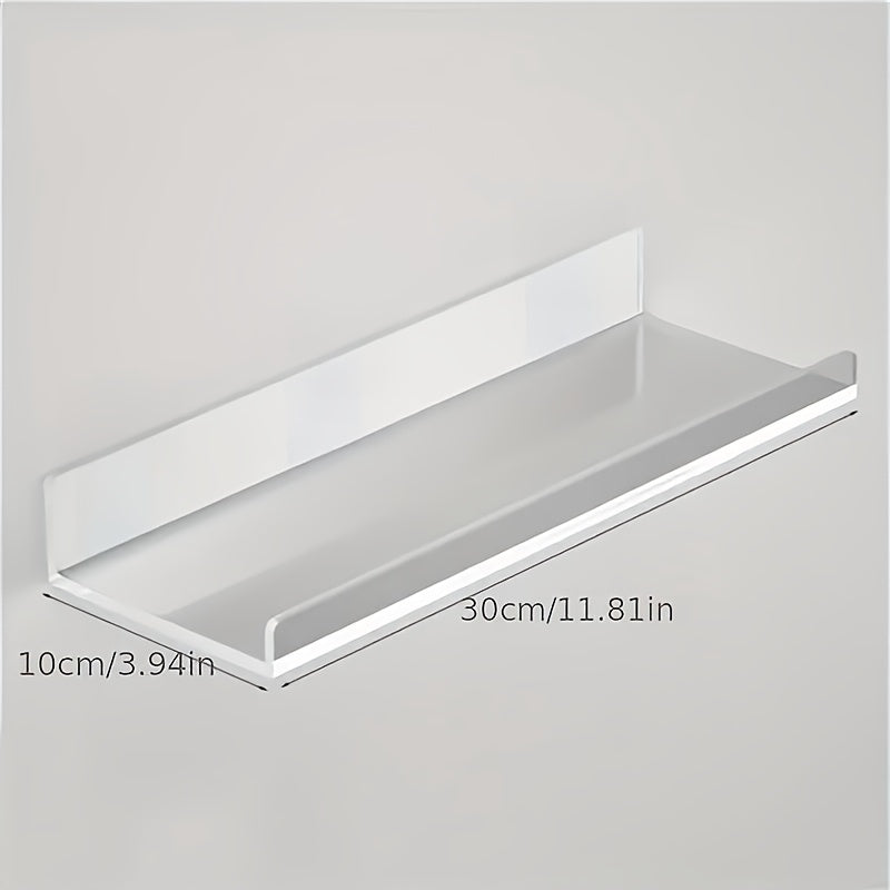 Tozalangan akrilik suzilgan javonlar hammom, oshxona va vinil yozuvlar ko'rgazmasi uchun