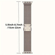 Stainless Steel Milanese Loop Watch Band for Apple Watch Series 4-10 Ultra 2 49mm 44mm 45mm