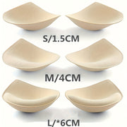 Thick Latex Bra Inserts Reusable Soft Padding for Sports Bras Bikini Tops