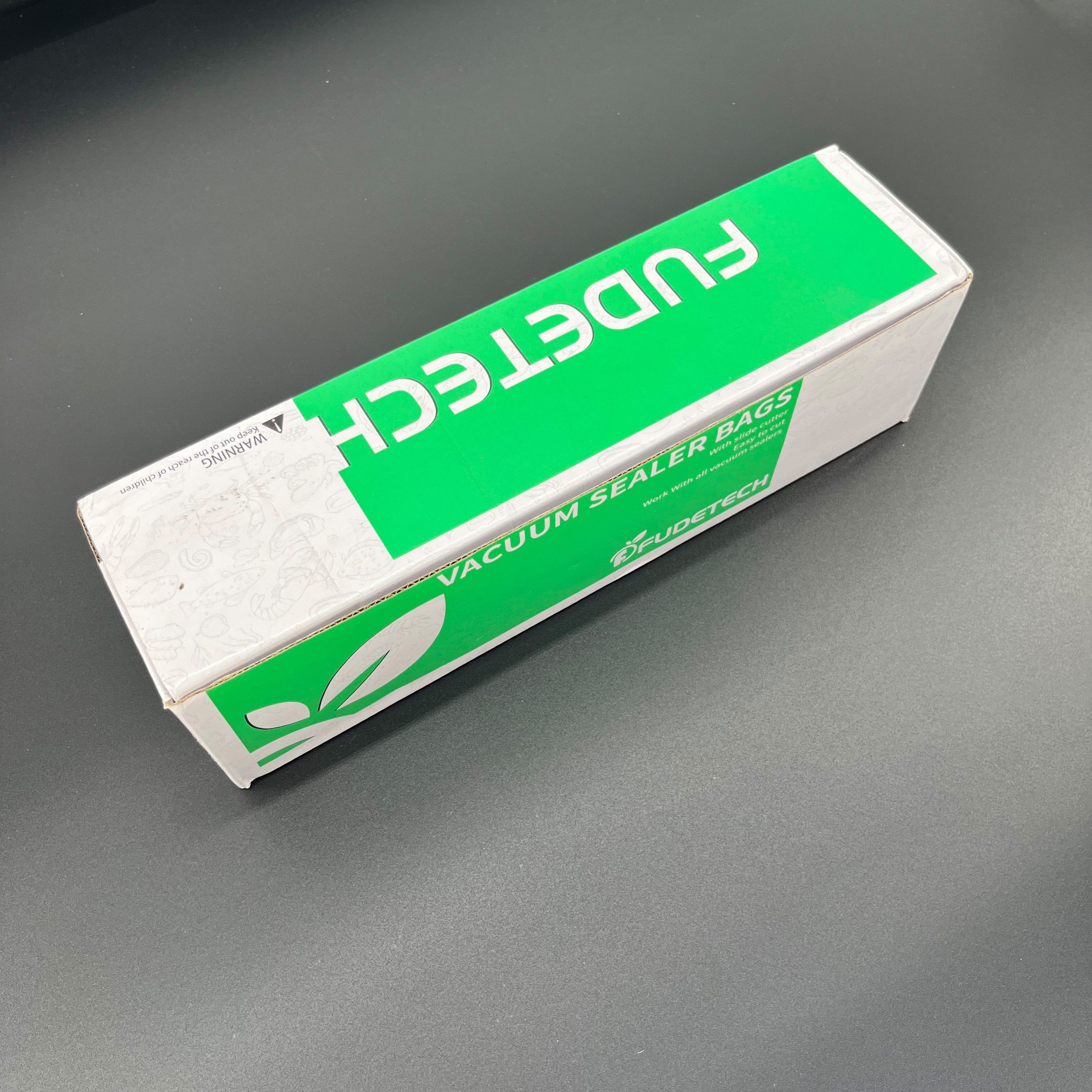 Vakuum yopishqoq sumkalar ruloni kesgich bilan 28x1500cm oziq-ovqat saqlash uchun mustahkam shaffof