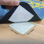 Black 10pcs Self-Adhesive Carpet Fixing Stickers Anti-Slip Mat Tape for Rugs and Furniture