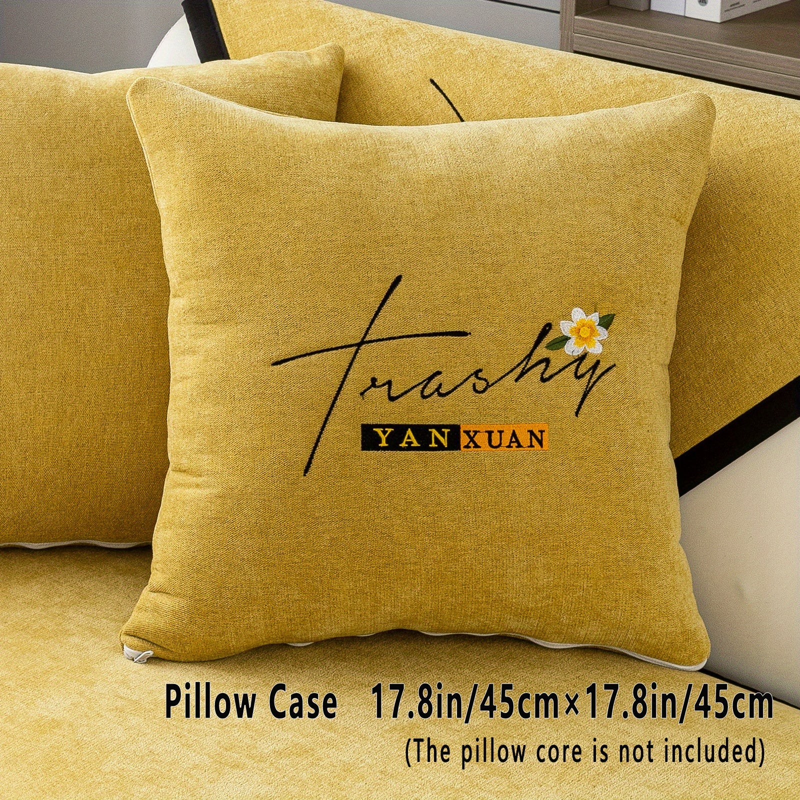 Chenille Sofa Slipcover All Seasons Protects Furniture and Enhances Home Decor