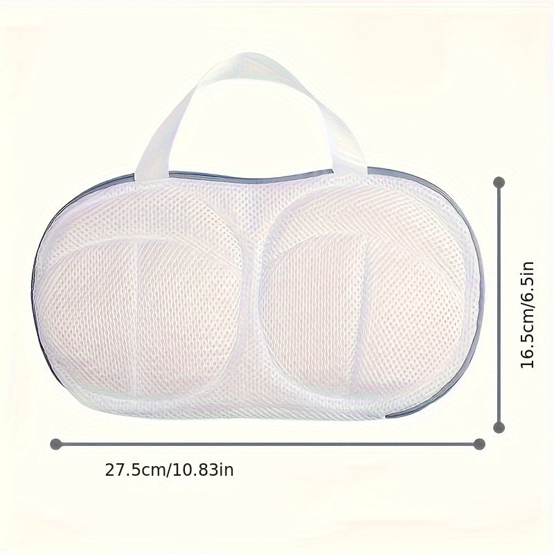 Mesh Bra Wash Bag with Handle Zipper for Lingerie Protection and Organization