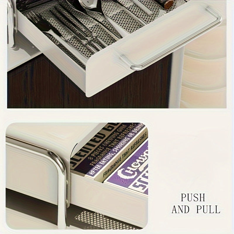 Soporte de cápsulas de café de metal con cajón para cápsulas y bolsitas de té, organizador de cocina