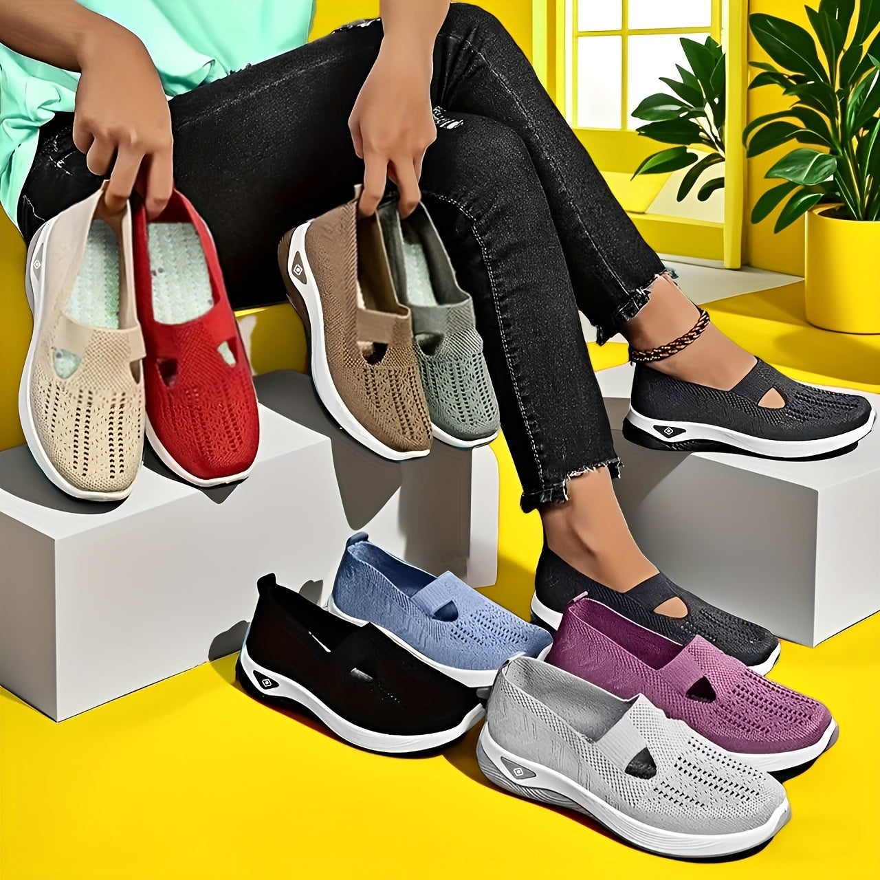 Women’s Lightweight Casual Sports Shoes with 14 Color Options