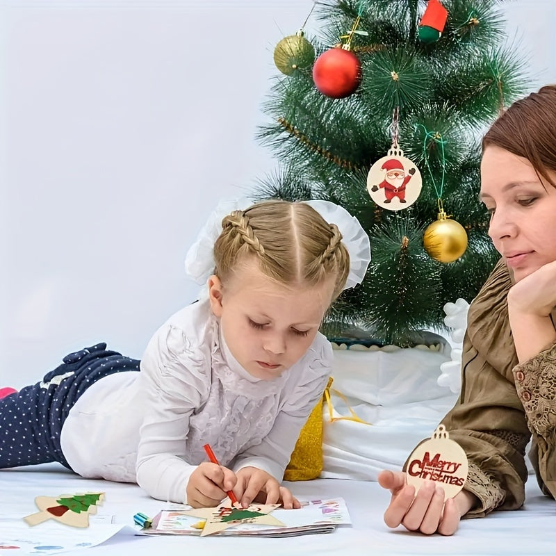 Unfinished Christmas Decorations for DIY Graffiti and Outdoor Hanging with Rope