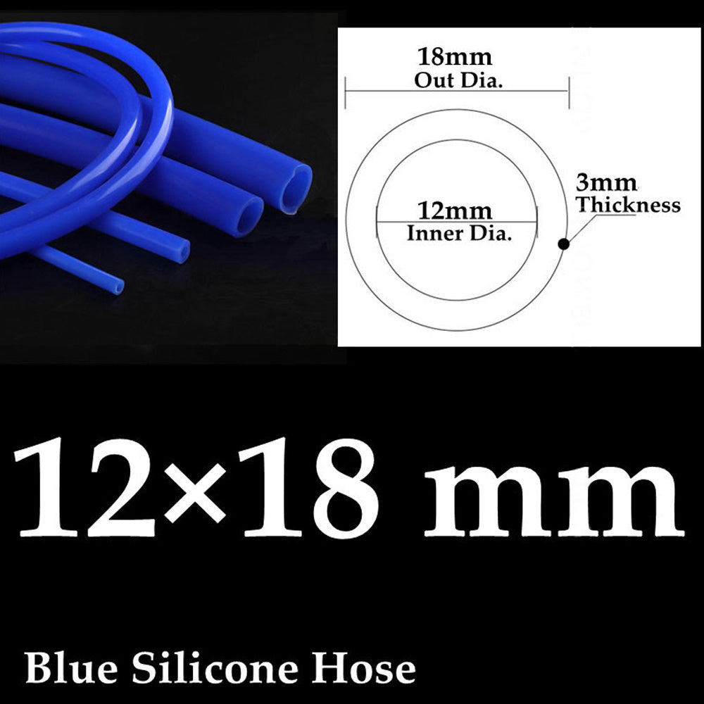 Universal Silicone Vacuum Hose 3/5/4/6/8/10/12/14mm Blue 1m