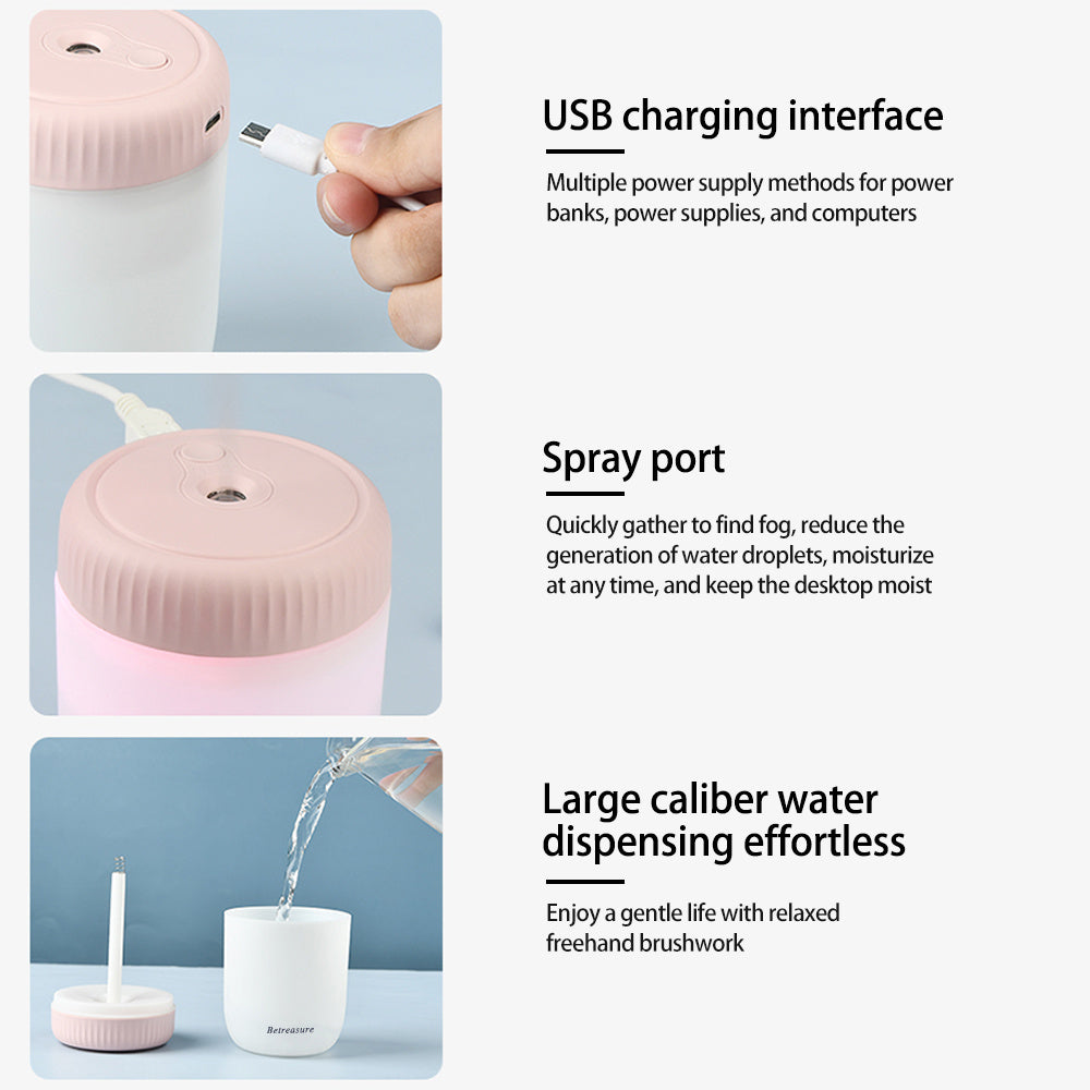 LED Color-Changing USB Lantern Humidifier Night Light Essential Oil Diffuser