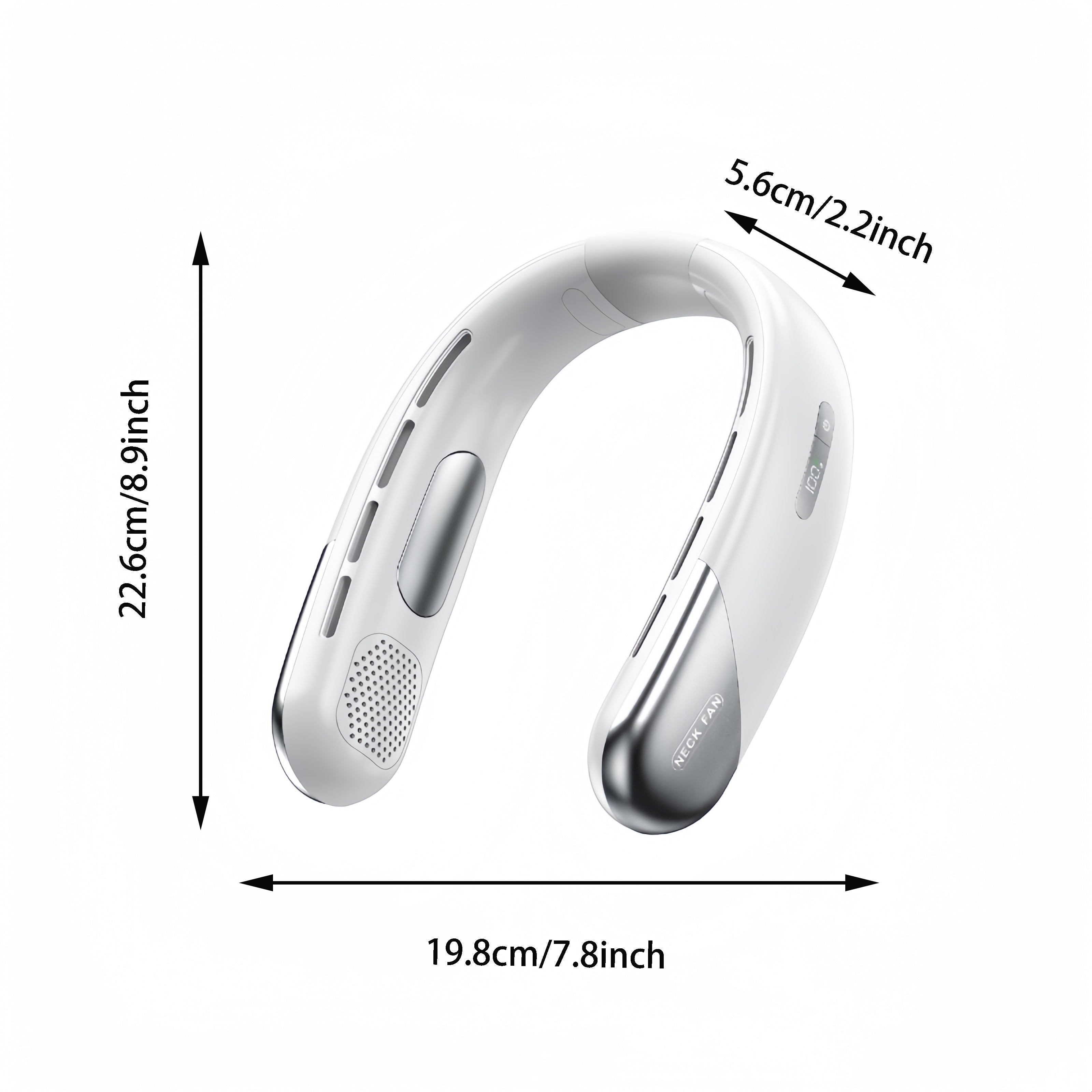 Bladeless Neck Fan Portable USB Rechargeable Handheld Hands-Free Cooling