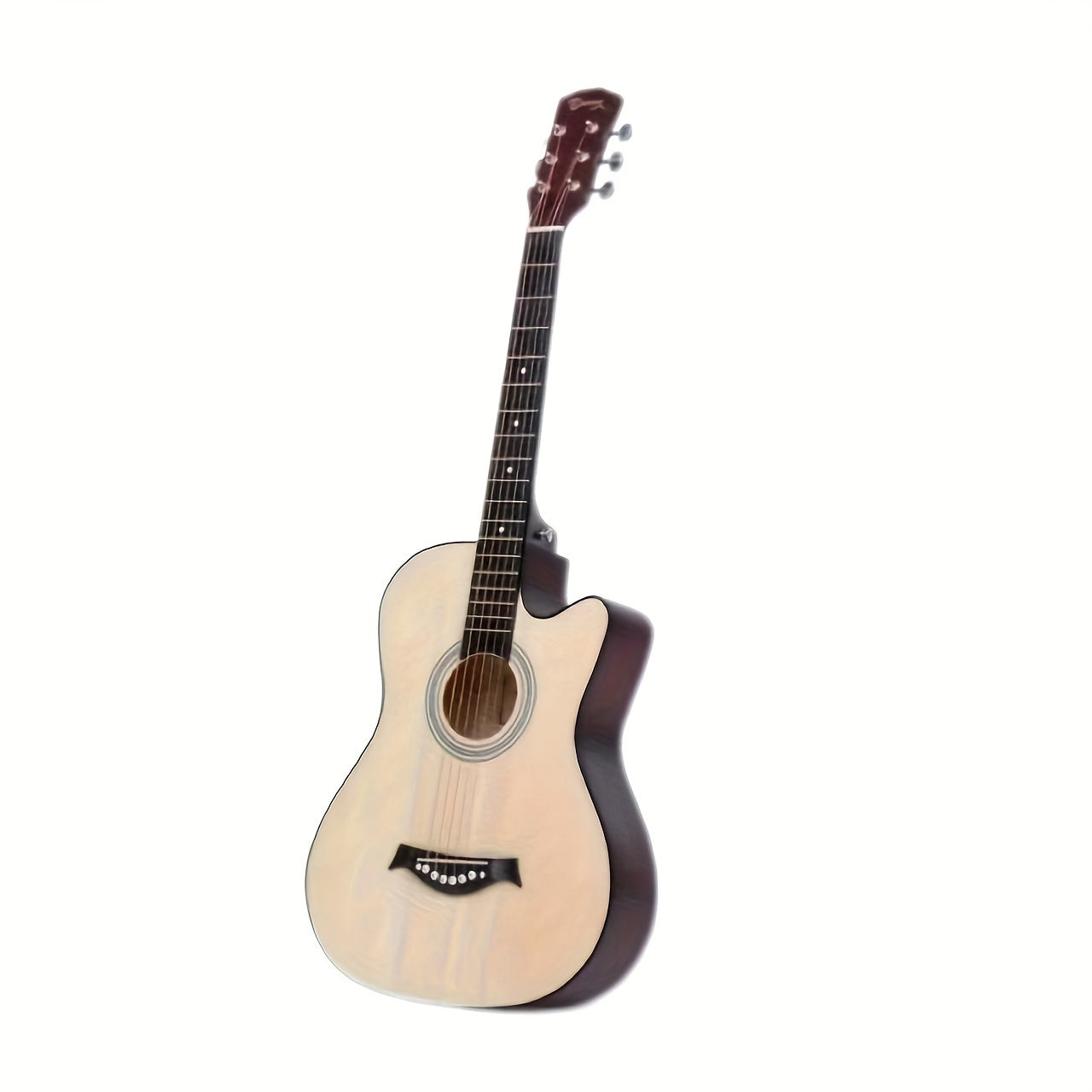 37.8-Inch Classical Acoustic Guitar Larch Body Burgundy for Beginners to Intermediate