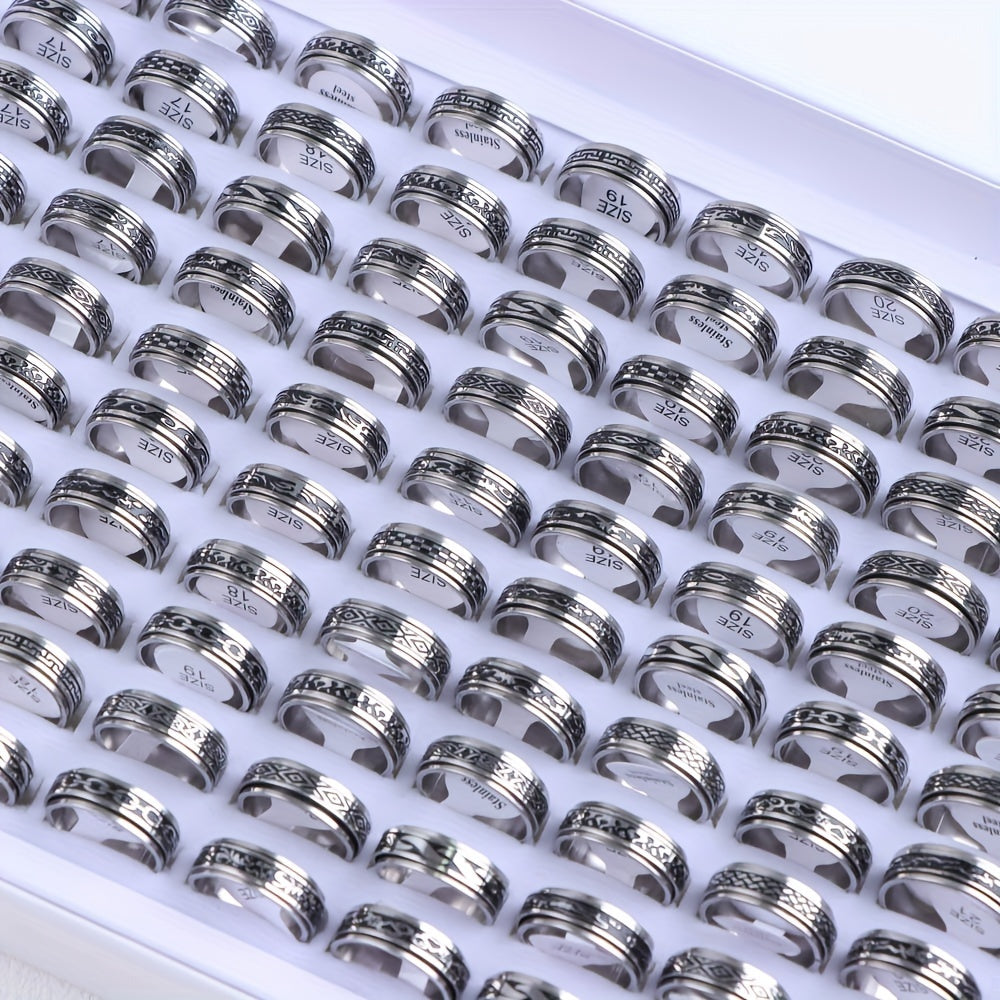 Ushbu minimalistik uslubdagi uzuklar to'plami zanglamaydigan po'latdan tayyorlangan bo'lib, 10 dan 20 ta gacha bo'lakni o'z ichiga oladi. Kundalik kiyimlar yoki kechki partiyalarga mos keladigan bu uzuklar erkaklar va ayollar uchun mos keladi.