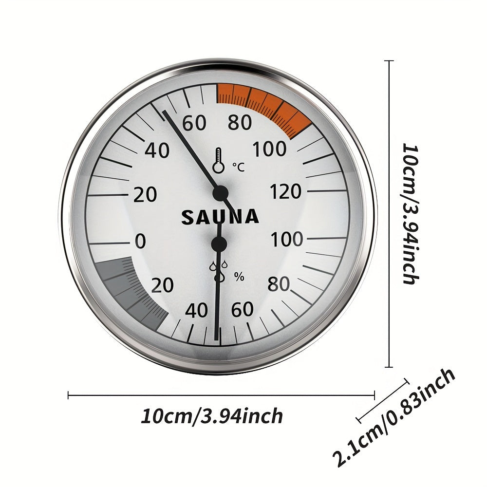 Wooden Sauna Thermo-Hygrometer Indoor Spa Temperature and Humidity Meter Celsius Fahrenheit