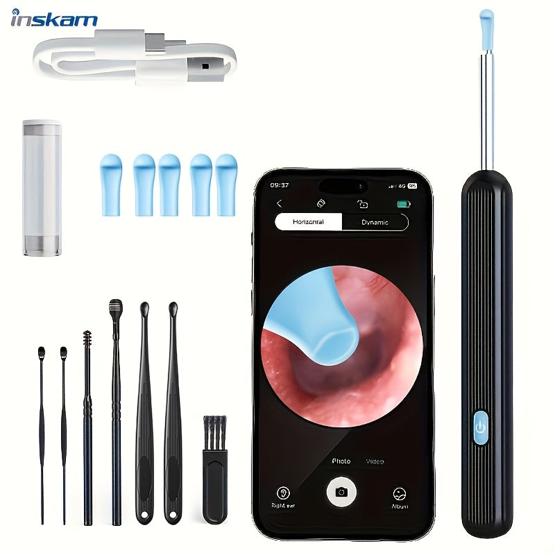 Electric Ear Irrigation Kit with Multiple Nozzles and Smartphone App Rechargeable Battery