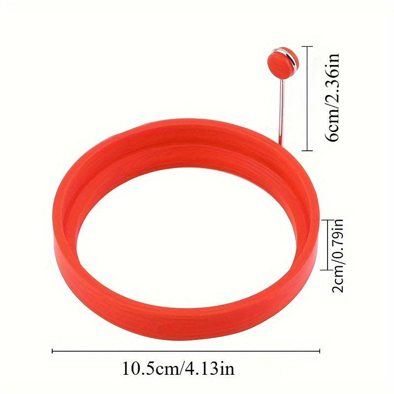 Ikki dona yurak shaklidagi silikon tuxum halqalari, pancake, omlet va po'lat tuxumlar uchun yopishqoq emas qovurish qoliplari - oziq-ovqat bilan aloqa uchun xavfsiz