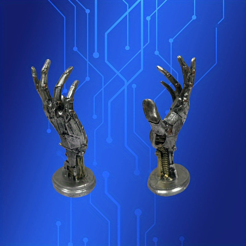 Cyberpunk Mechanical Hand Gaming Controller Stand Desktop Headphone Holder Black Durable Universal Fit