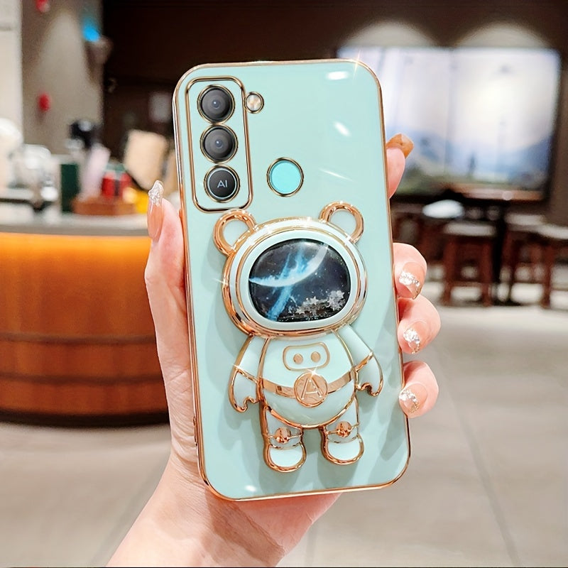 Shockproof TPU Phone Case with Anti-Drop Protection and Built-in Holder for Spark Series Models