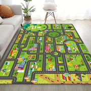 Kids Play Mat Soft Non-Slip Thick Flannel Rug for Kitchen Bathroom Living Room