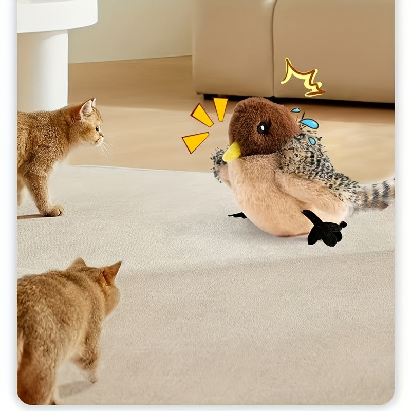 USB Charging Pet Fan with Artificial Feather Wings for Cats and Dogs