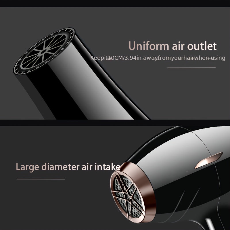 2100W Hair Dryer with Diffuser European Plug Long Cord Home Styling