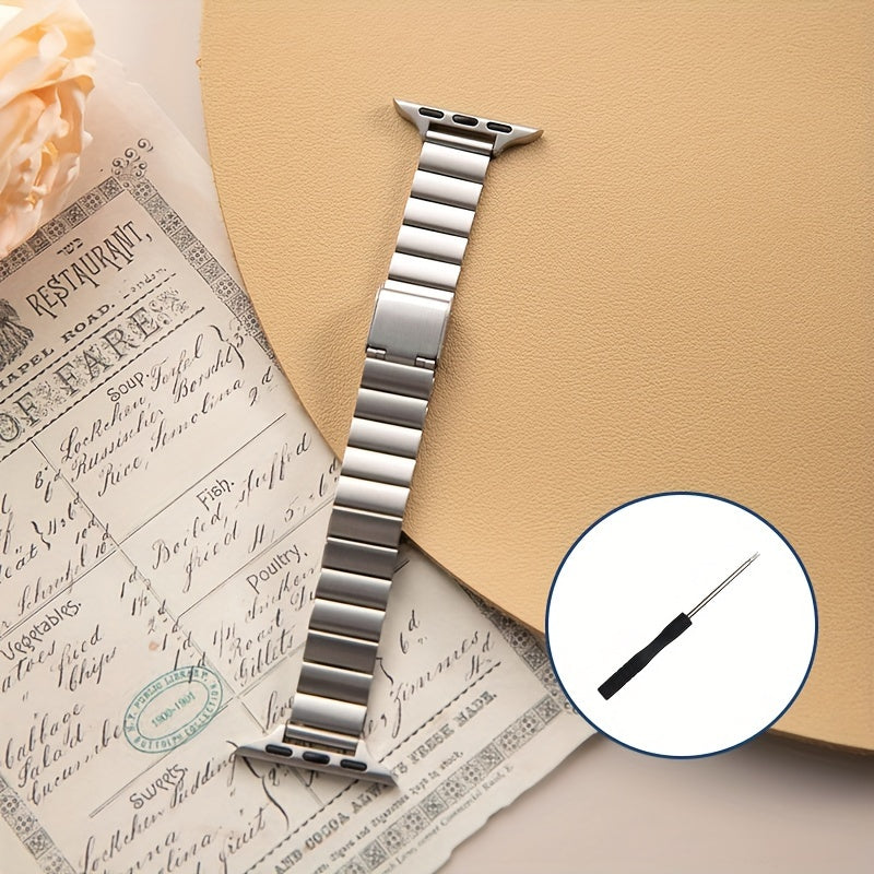 Stainless Steel Watchband for Apple Watch 38mm-49mm Compatible with Series and SE