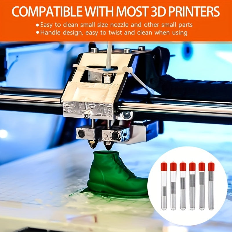 10Pcs Stainless Steel Wiper Nozzle Cleaning Kit for Car Glass, Printer Jets