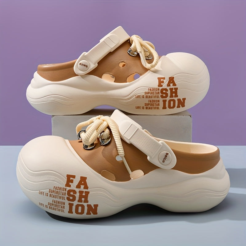Women's EVA Platform Clogs Breathable Summer Beach Garden Shoes