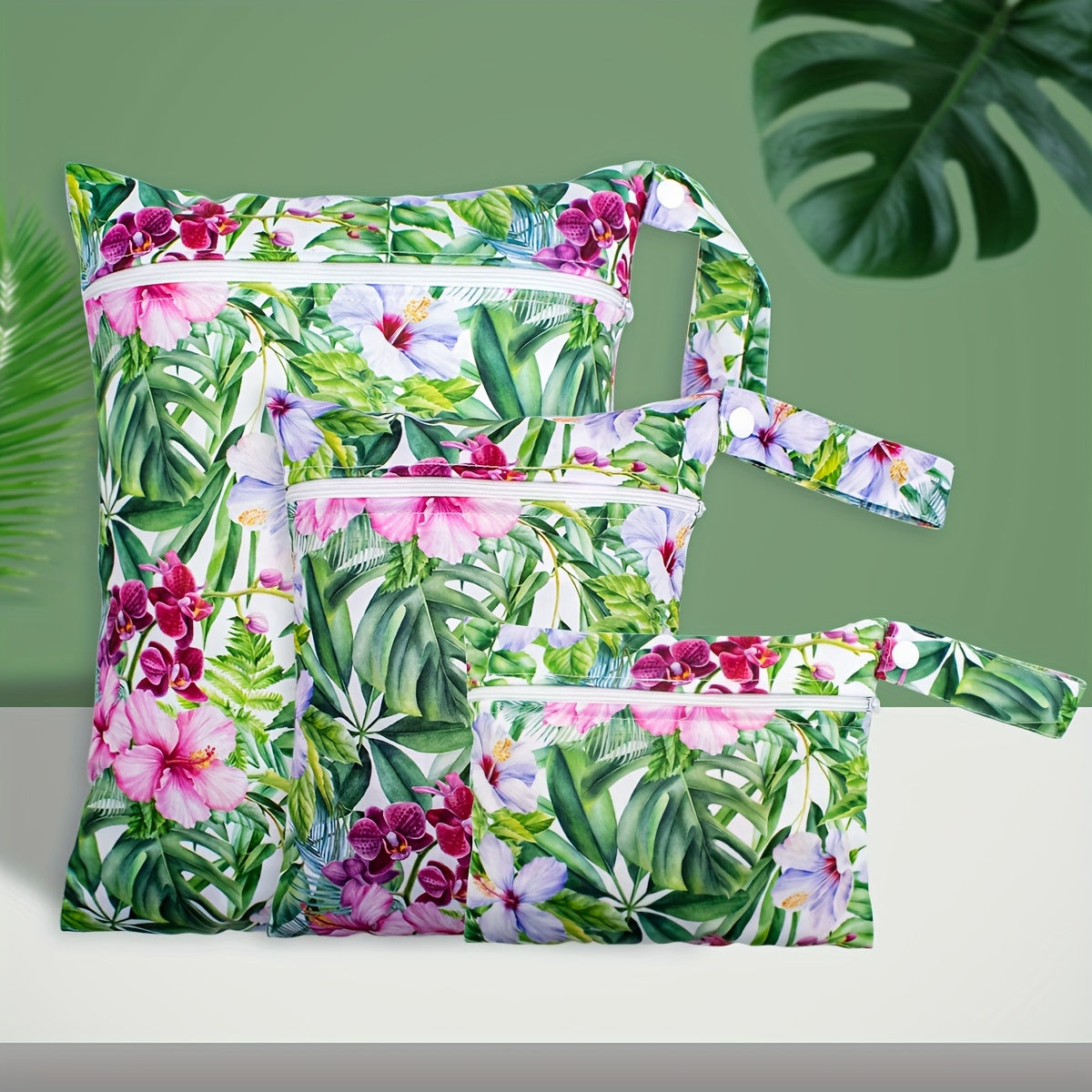 Водонепроницаемые мешки для подгузников и необходимых вещей, 3 штуки в упаковке. Многоразовый мешок для хранения с застежкой-молнией для путешествий и активного отдыха. Подходит для детей старше 6 лет, подростков и взрослых.