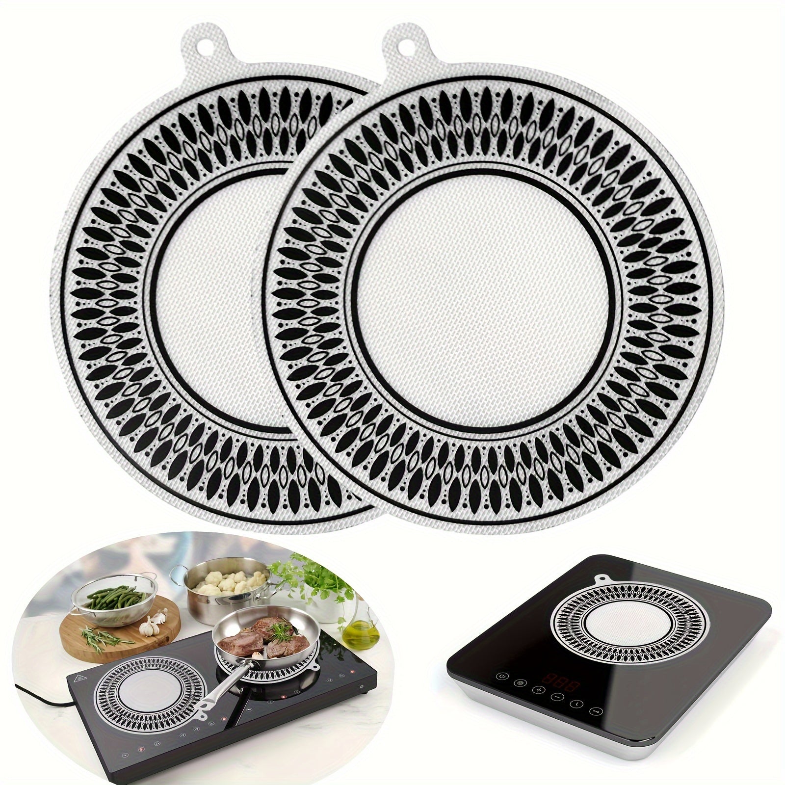 Silicone Induction Cooktop Protectors Non-Scratch Mats for Stoves and Air Fryers