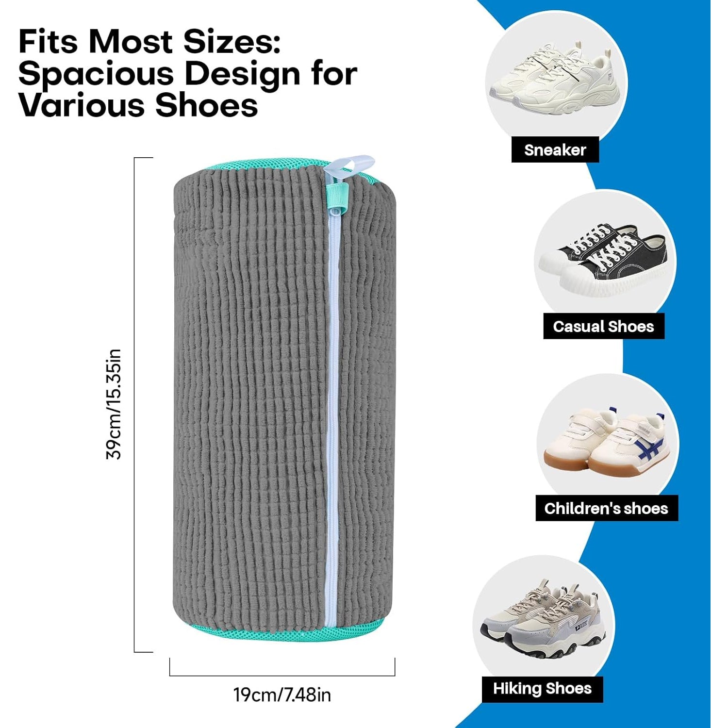 Laundry Shoe Bag for Washer and Dryer Reusable Sneaker Tennis Shoe Cleaning Kit