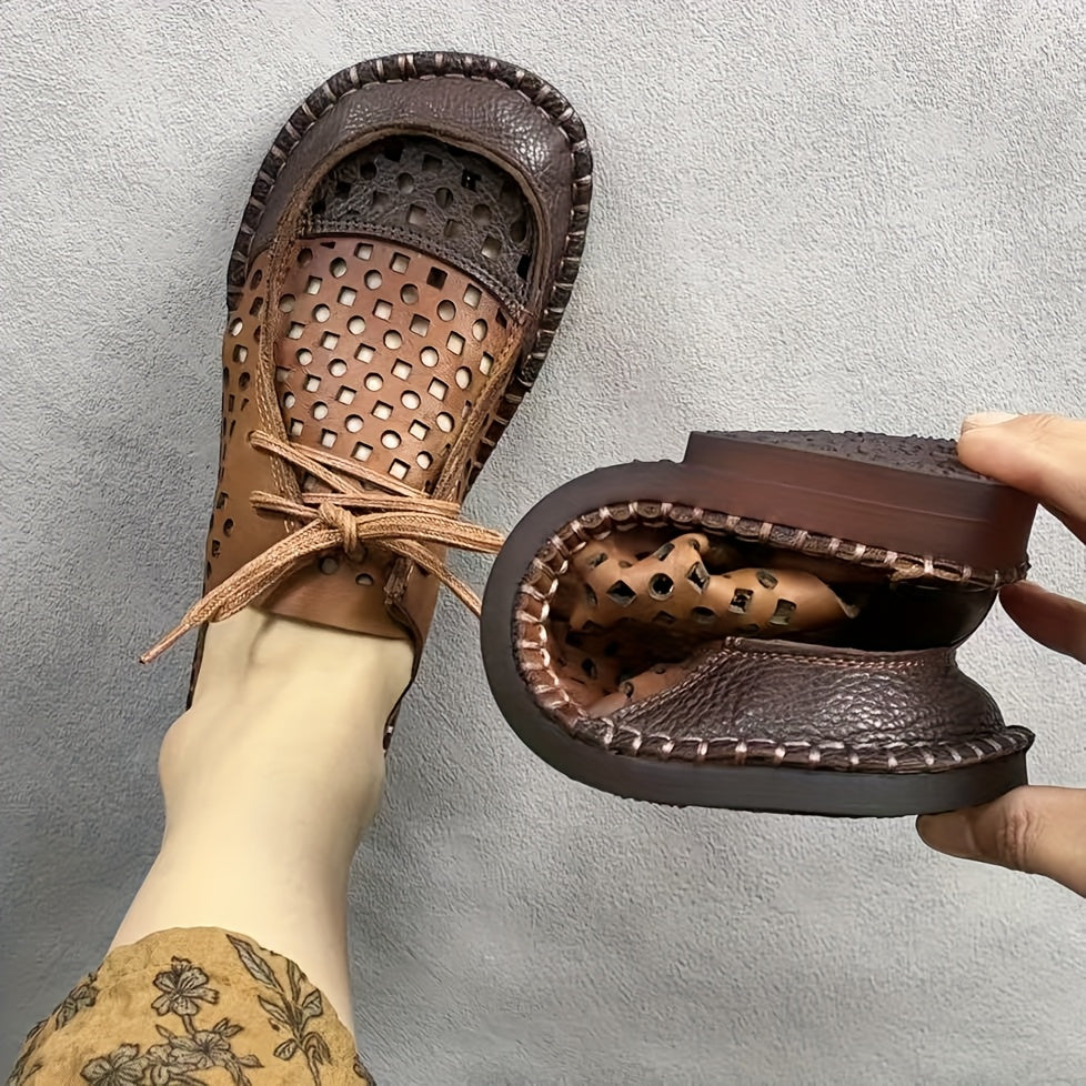 Zapatos vintage de mujer tipo Mary Jane con correa ajustable, transpirables, para todas las estaciones