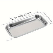 Set of 3 Stainless Steel Surgical Trays for Labs and Tattoo Tools