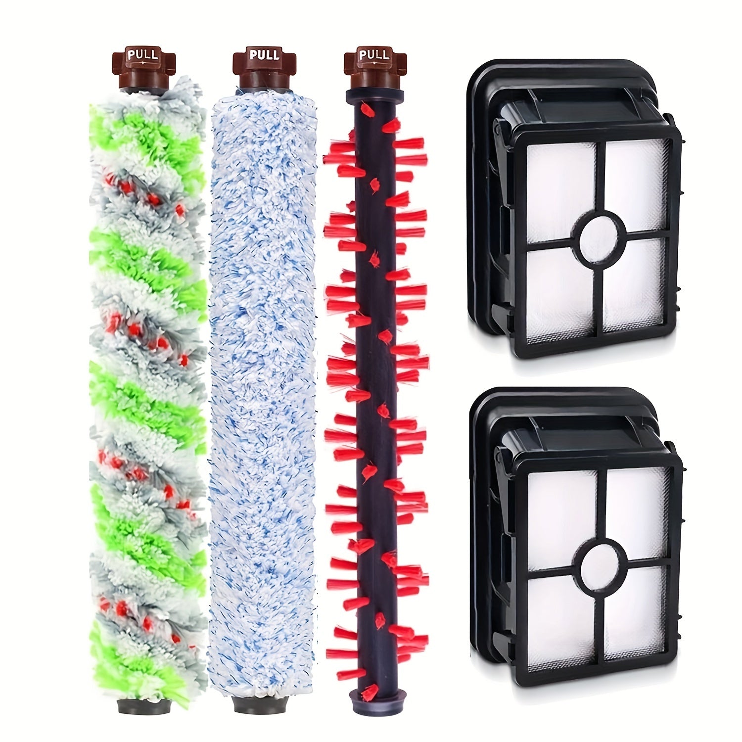 Bissell CrossWave va Pet Pro bilan mos keladigan vakuum aksessuarlar to'plami - Ko'p qirrali cho'tka roli va nam/quruq tozalash uchun filtrni o'z ichiga oladi, 1866, 1868, 1785, 1926, 2306 seriyalari bilan mos keladi.