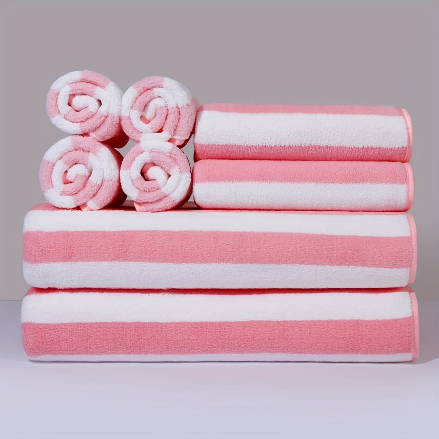 8-Piece Microfiber Towel Set Absorbent Soft Gym Shower Sports Yoga Towels