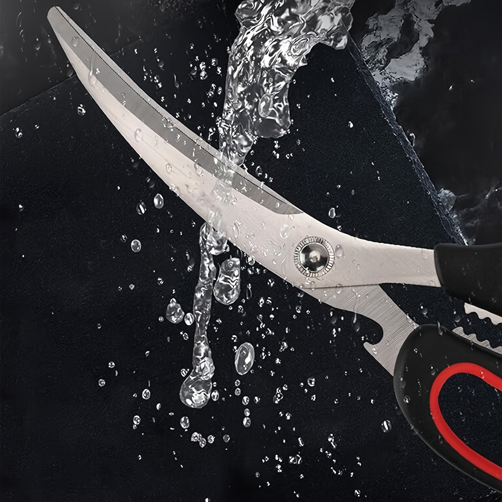 Stainless Steel oshxona qiyqichlari parranda qirqish uchun o'tkir tishli qirqish pichog'i ko'p maqsadli