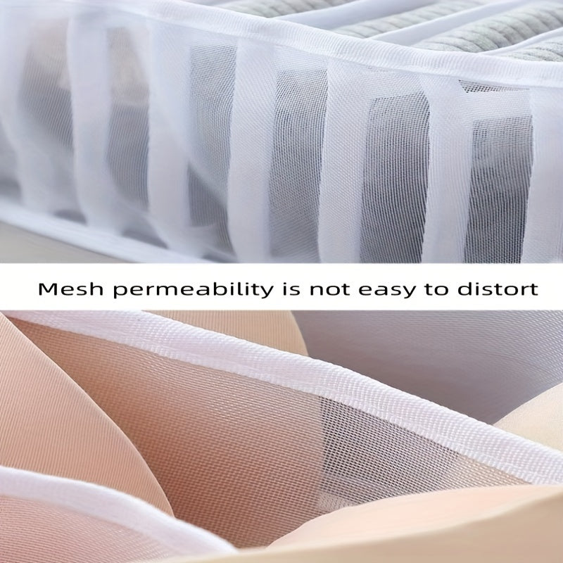 Cotton Blend Storage Boxes for Socks Bras Underwear Drawer Organizer