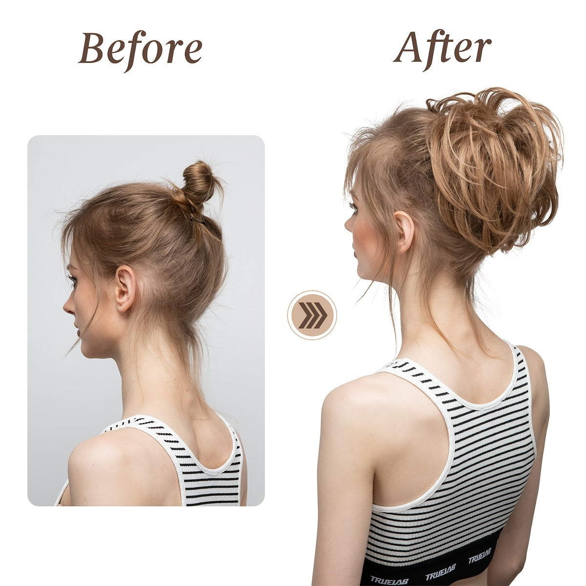 Women's Fluffy Curly Wig Hair Ring Elastic Rubber Band Hair Accessory