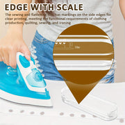 Акриловый утюжок с измерительной шкалой - прочный инструмент для шитья и квилтинга, термостойкий и прозрачный, отлично подходит для разглаживания складок и заломов, идеально подходит для пошива одежды, глажки и швейных проектов.