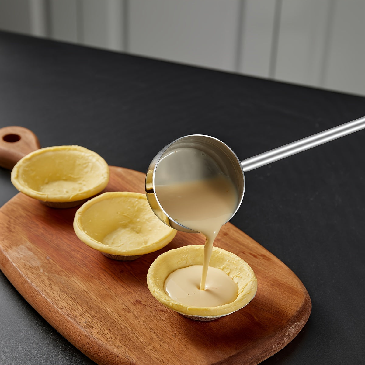 Stainless Steel Long Handle Soup Spoon with Bear Pattern Anti-Scald Oil Splash Guard for Kitchen and Restaurant Use