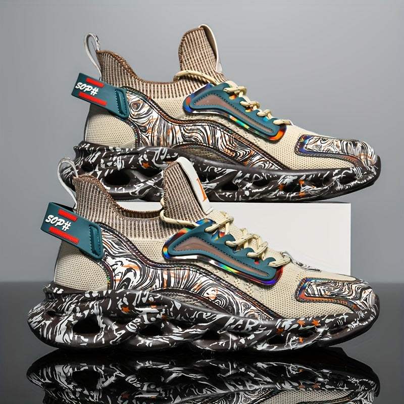 Men's Casual Sports Sneakers Rubber Sole Fabric Upper Low Top All-Season