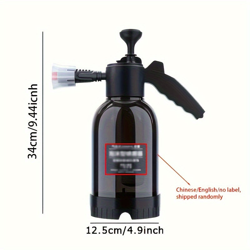 2L Hand Pump Foam Sprayer Car Wash Snow Foam Cannon with Nozzle