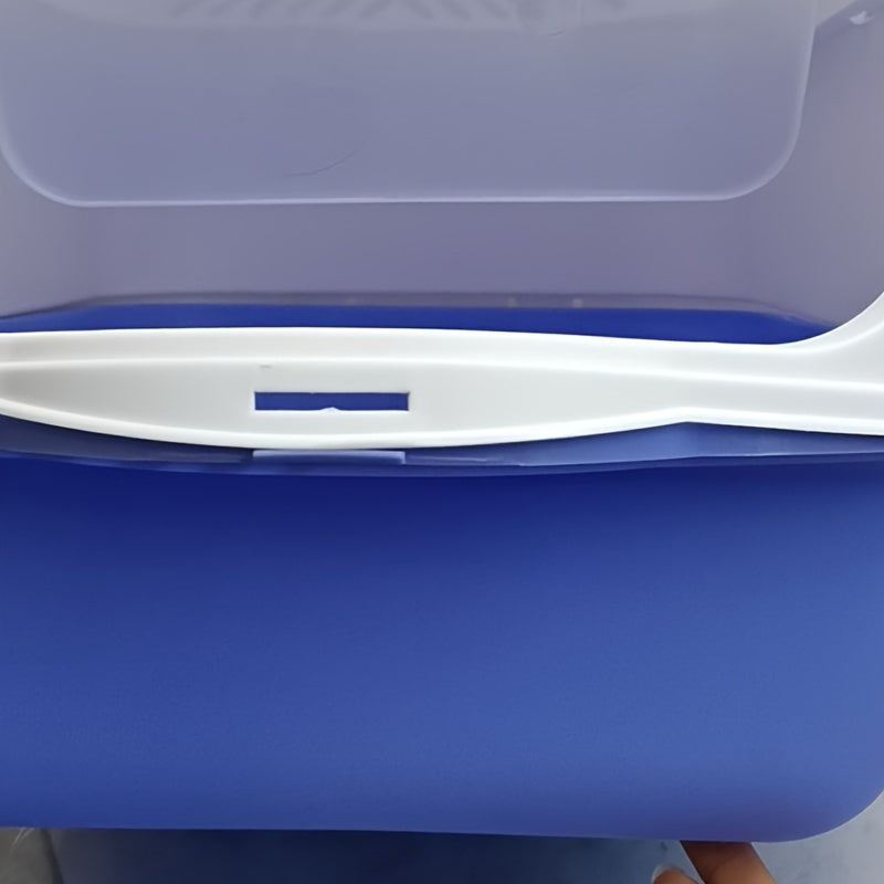 Caja de arena para gatos grande cerrada con pala, forro, resistente a olores, 36x50x34cm