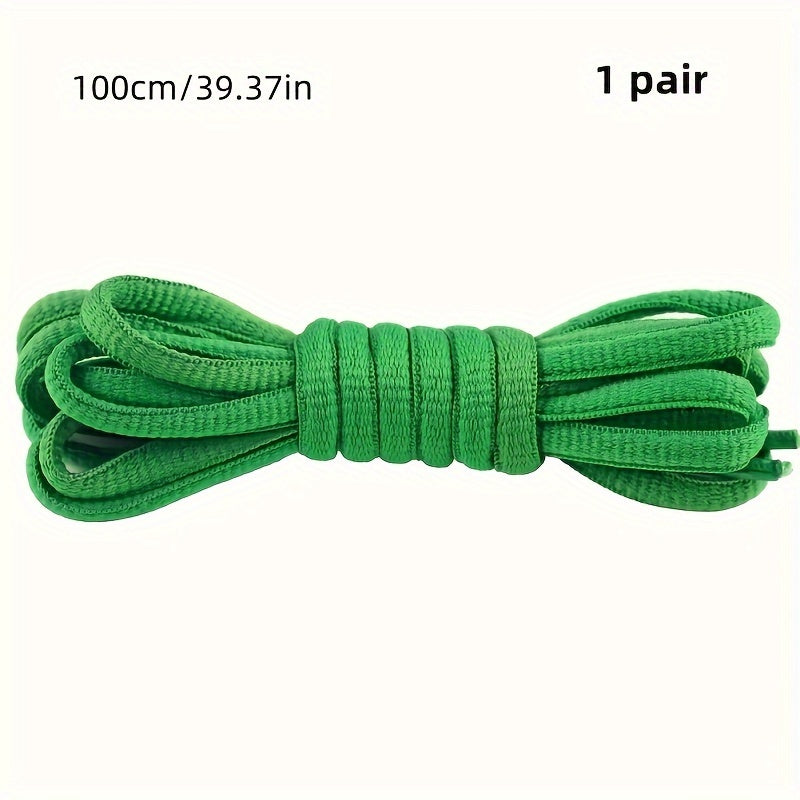 Unisex Classic Nylon Half Round Shoelaces for Sneakers 100cm-120cm